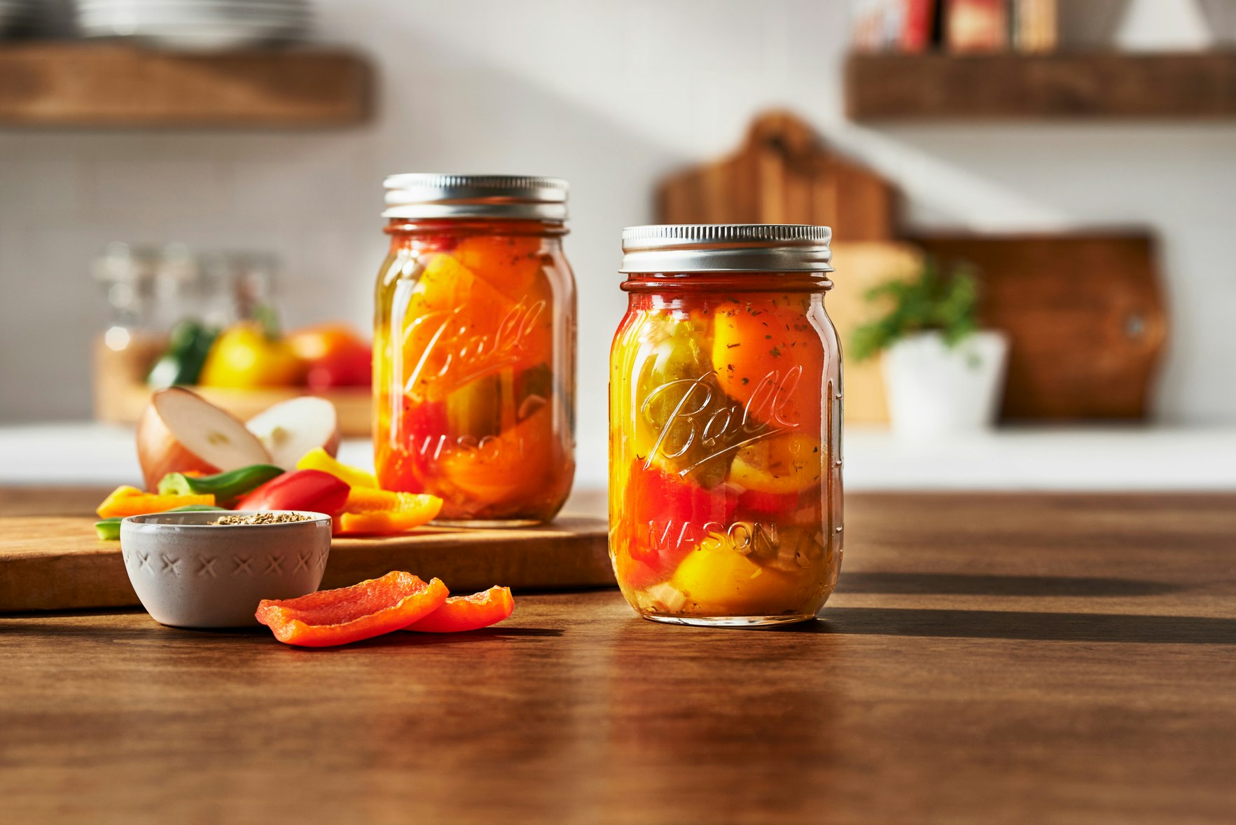 Pickled Roasted Peppers