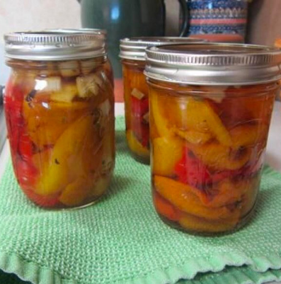 Pickled Roasted Peppers
